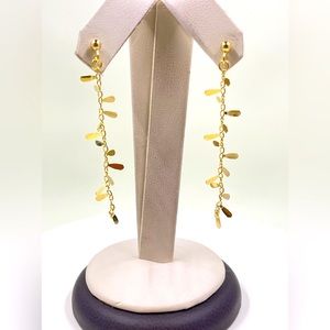 Dangling Earrings In 14k.
